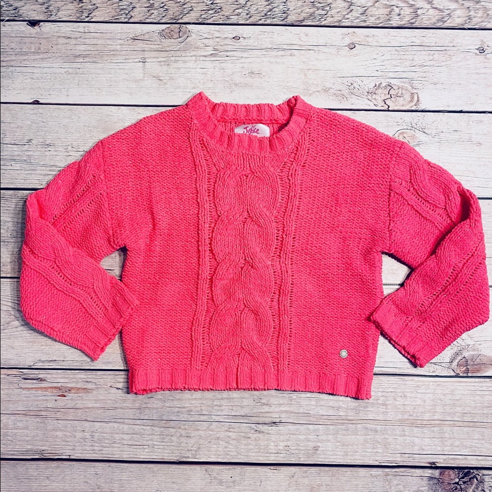 📌🆕 Justice • Cable-Knit • Crewneck • Sweater